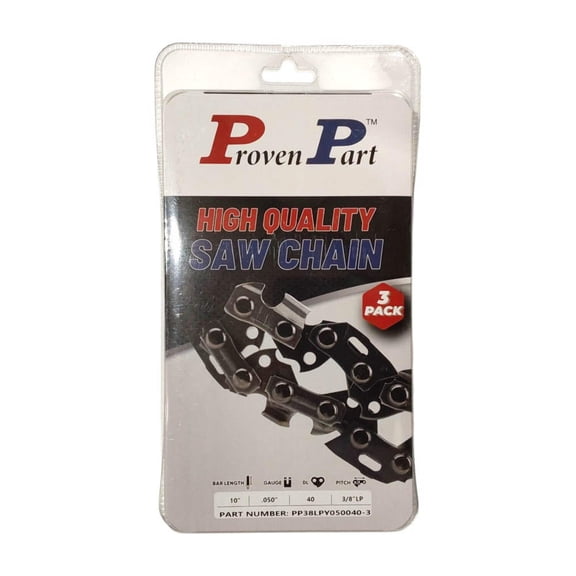 3x Full Chisel Low Profile Chain 3/8 .050 40DL Fits Toro 51100, 51140, ProLine