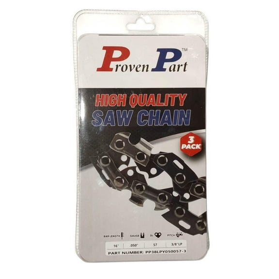 3x Full Chisel Low Profile Chain 3/8 .050 57DL Fits Skil 1600, 1601, 1602, 161