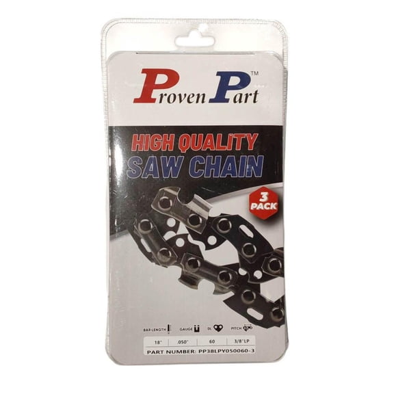 3x Full Chisel Low Profile Chain 3/8 .050 60DL Fits Homelite 330, 350, 35SL, 3