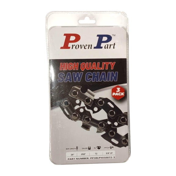 3x Full Chisel Low Profile Chain 3/8 .050 72DL Fits Makita DCS430, DCS431, DCS