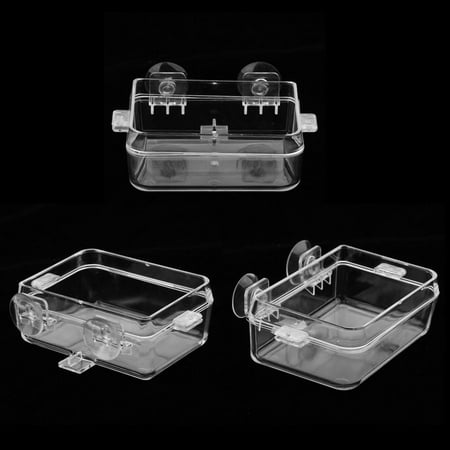 3x Gecko Reptile Feeding Terrarium Water Dish & Food Bowl Feeder