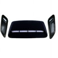 thumbnail image 1 of 3x Gloss Black Car Hood Scoop Kit Air Flow Bonnet Cover Trim Universal +Adhesive, 1 of 1