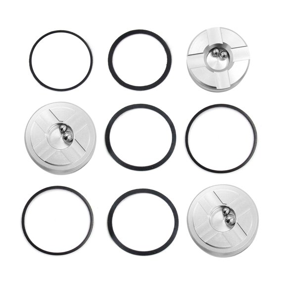 3x High-Performance Aluminum Pinless Accumulator Pistons Complete Kit for Chevrolet 4L60E 4L65E 4L70E Transmission