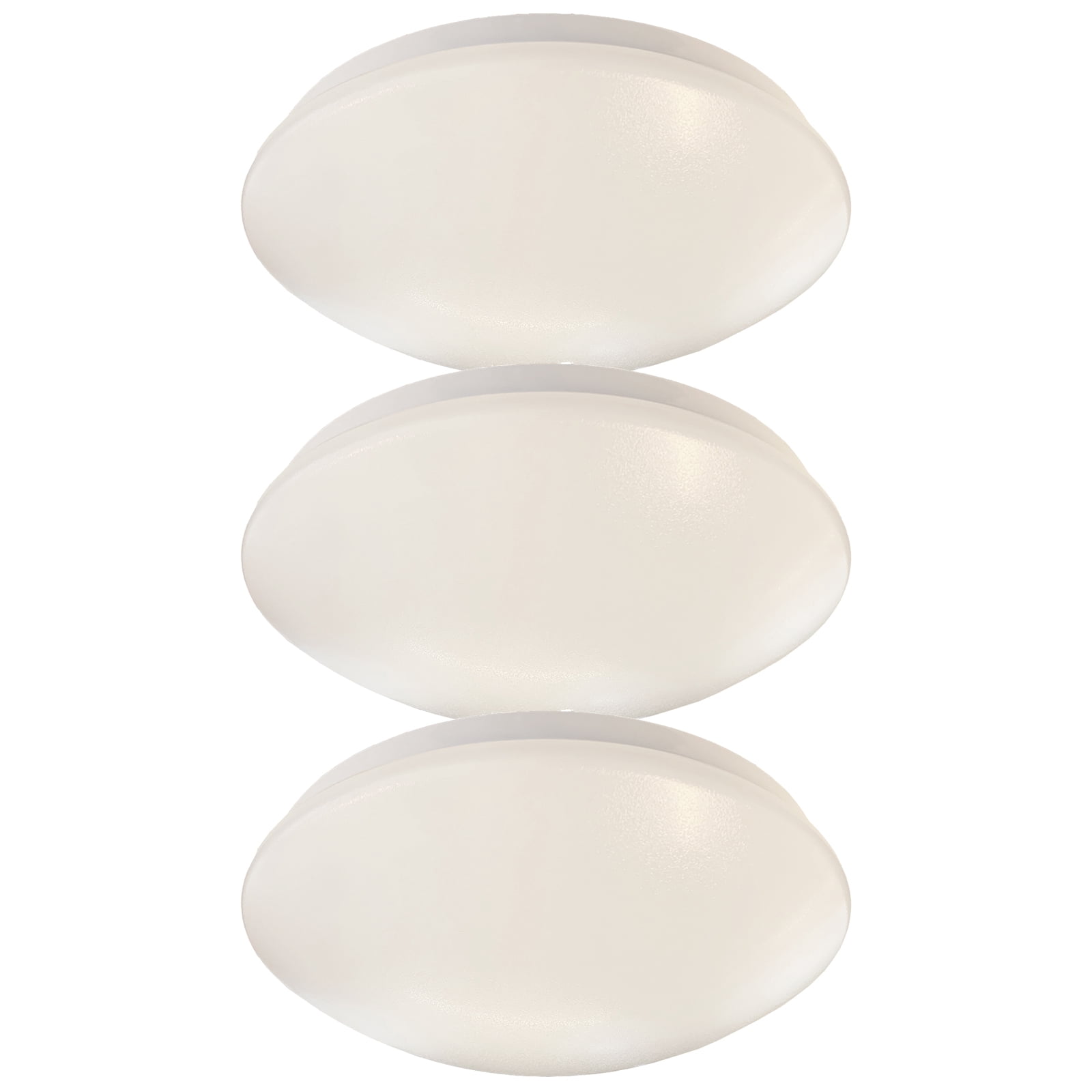 3x Kichler 10760WHLED 14" 200 Watts Max Power Ceiling Space Flush Mount LED White Ceiling Light