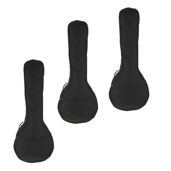 3x Mandolin Gig Bag - With Zippered Pouch, Back Pack Straps, and Carrying Handle