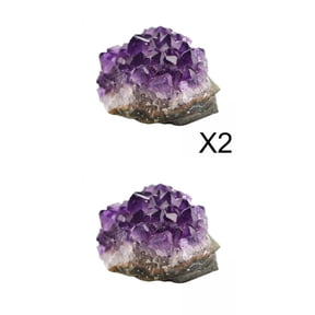 3x Natural Amethyst Geode Crystal Cluster