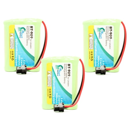 3x Pack - UpStart Battery Uniden DCX210 Battery - Replacement for Uniden Cordless Phone Battery (700mAh, 3.6V, NI-MH)