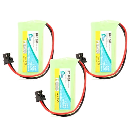 3x Pack - UpStart Battery Uniden DECT20854WX Battery - Replacement for Uniden Cordless Phone Battery (700mAh, 2.4V, NI-MH)