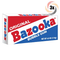 thumbnail image 1 of 3x Packs Bazooka Classic Original Flavor Chewing Bubble Gum Theater Box | 4oz, 1 of 1