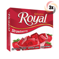 thumbnail image 1 of 3x Packs Royal Strawberry Flavor Fat Free Gelatin | 4 Servings Per Pack | 1.4oz, 1 of 2