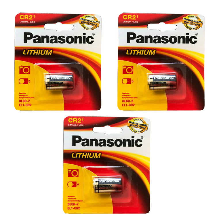 3x Panasonic 3V CR-2 Photo Lithium Battery ELCR2 EL-CR2 GPCR2 KCR2 KCR2-1 K- CR2 