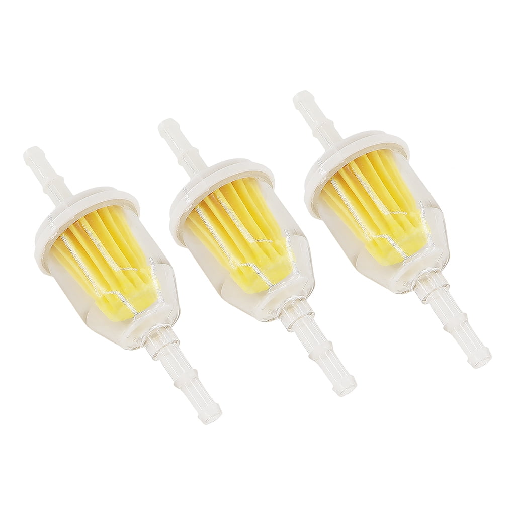 3x Plastic Inline Gas Fuel Filter For GKI VW312 6mm-8mm 1/4 x 5/16 ...