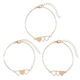 thumbnail image 1 of 3x Promise Matching Relationship Bracelets Sister Heart Bracelet Twins Jewelry, 1 of 9