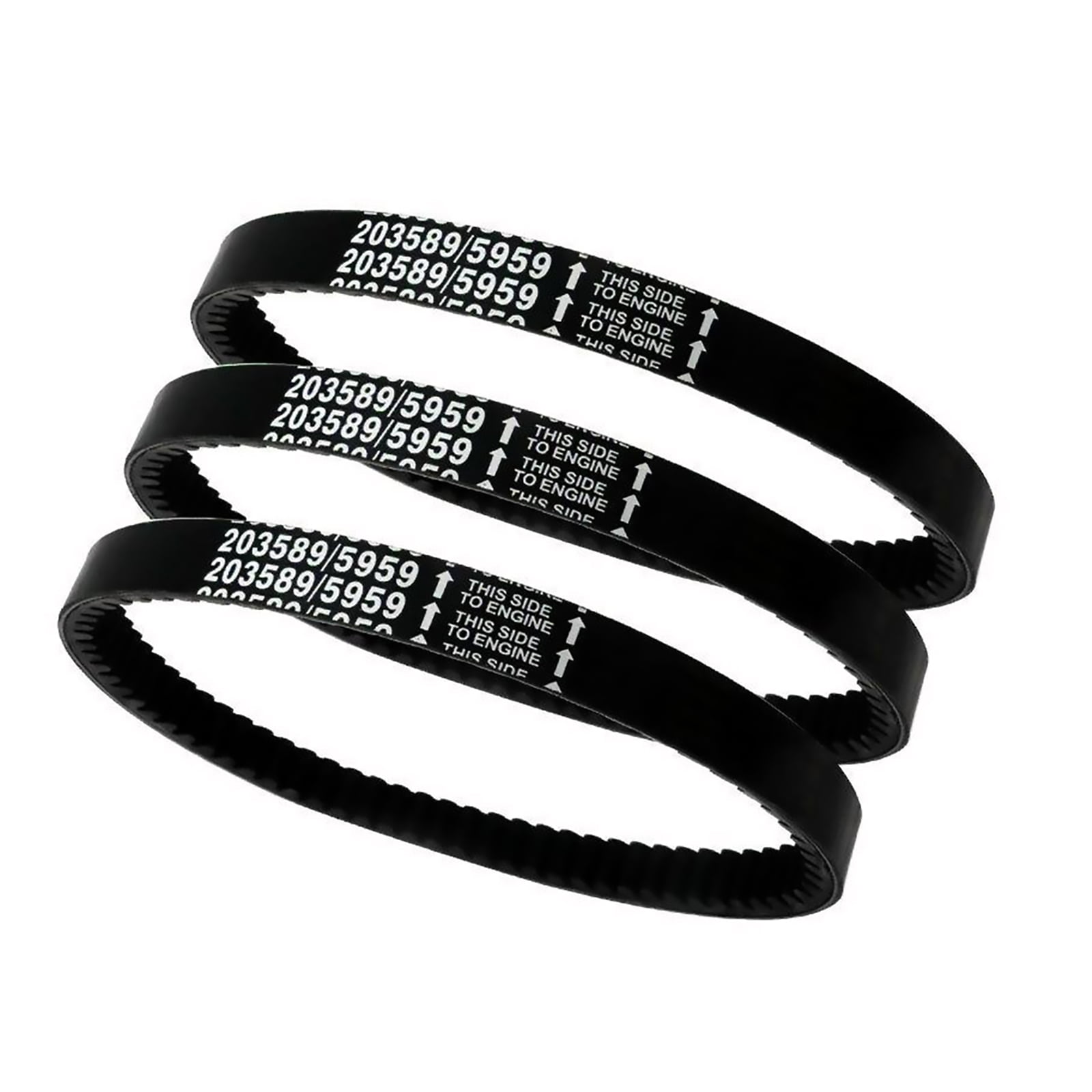 3x Replacement Part Number 5959/203589 Kart Drive Belts Oil-Resistant and Heat-Resistant for Karting Applications