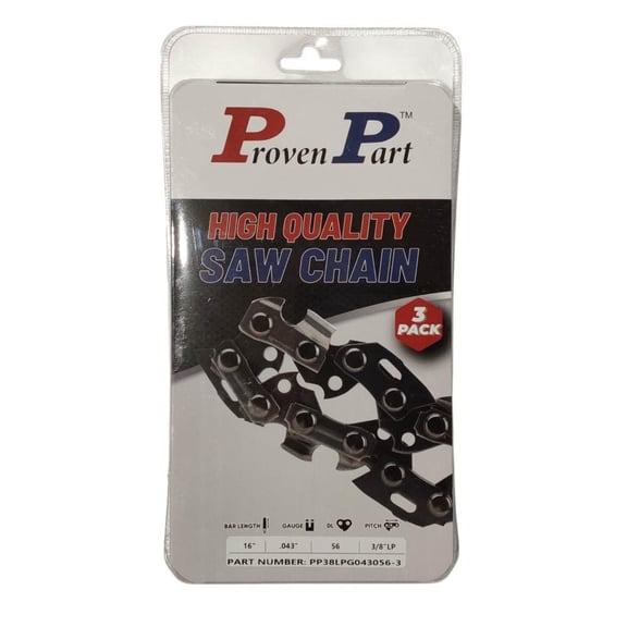 3x Semi Chisel Chain Low Profile 3/8 .043 56DL Fits Dewalt DCC690M1, DCCS670B,