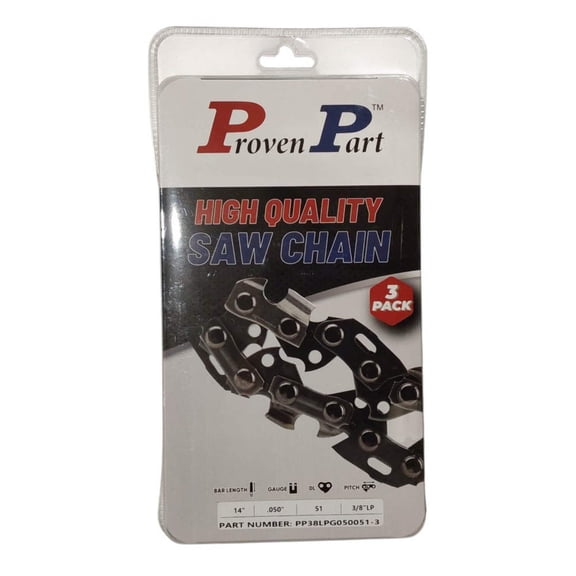 3x Semi Chisel Low Profile Chain 3/8 .050 51DL Fits Oregon CS1500, CS1900 91PX