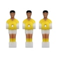 thumbnail image 1 of 3x Soccer Table Men Player Foosball Tabletop Accessories Table Player Foosball Accessories Foosball Men for Family Office Indoor Games Party Yellow, 1 of 8