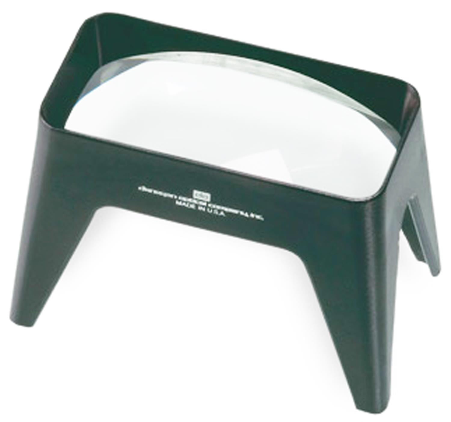 3x Stand Magnifier 2" X 4" Rectangular Aspheric Lens In A Prefocused Stand For Easy View