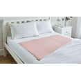 thumbnail image 1 of 3x Super Absorbent Washable Double Bed Protector Pad with Tucks | Thin Reusable Incontinence Bedding Protection, Comfortable & Durable - Pink - 85cm x 115cm, 1 of 4