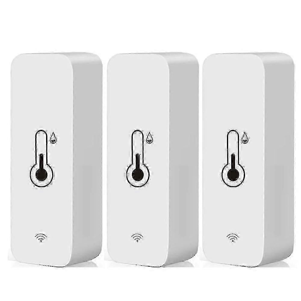 3x Tuya Wifi Temperature And Humidity Sensor Indoor Thermometer Hygrometer