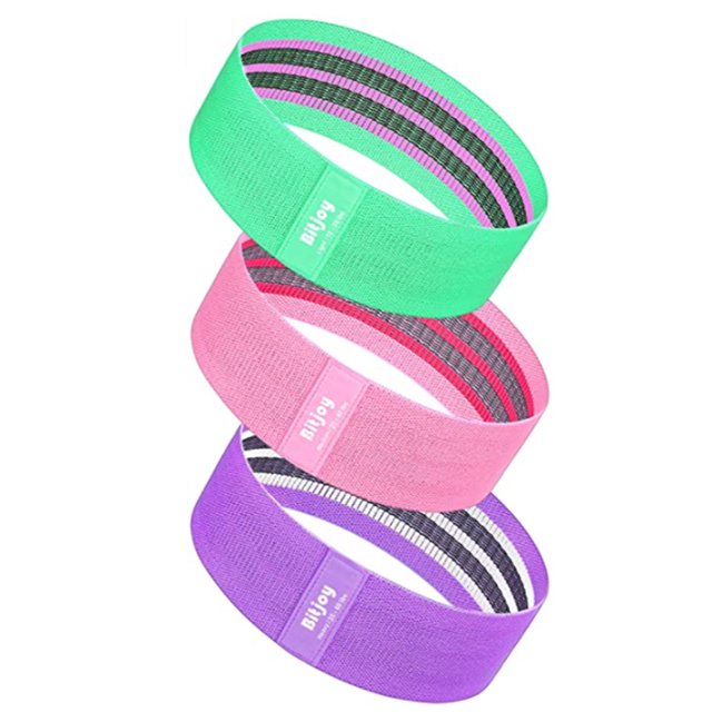 3x Unisex Hip Circle Loop Resistance Band Belt Workout Exercise Leg