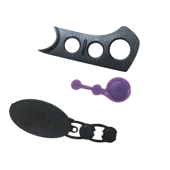 3x Universal Fit PTT Bezel and Rubber Button Kit Easy Installation for Motorola Walkie-Talkies, Enhances Durability APPLAYERR Spare Part