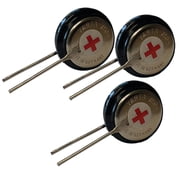 3x V80H-2PIN 1.2V 80mAh NiMH Battery 2 Pins for Electricity Metering, RTC, MBU