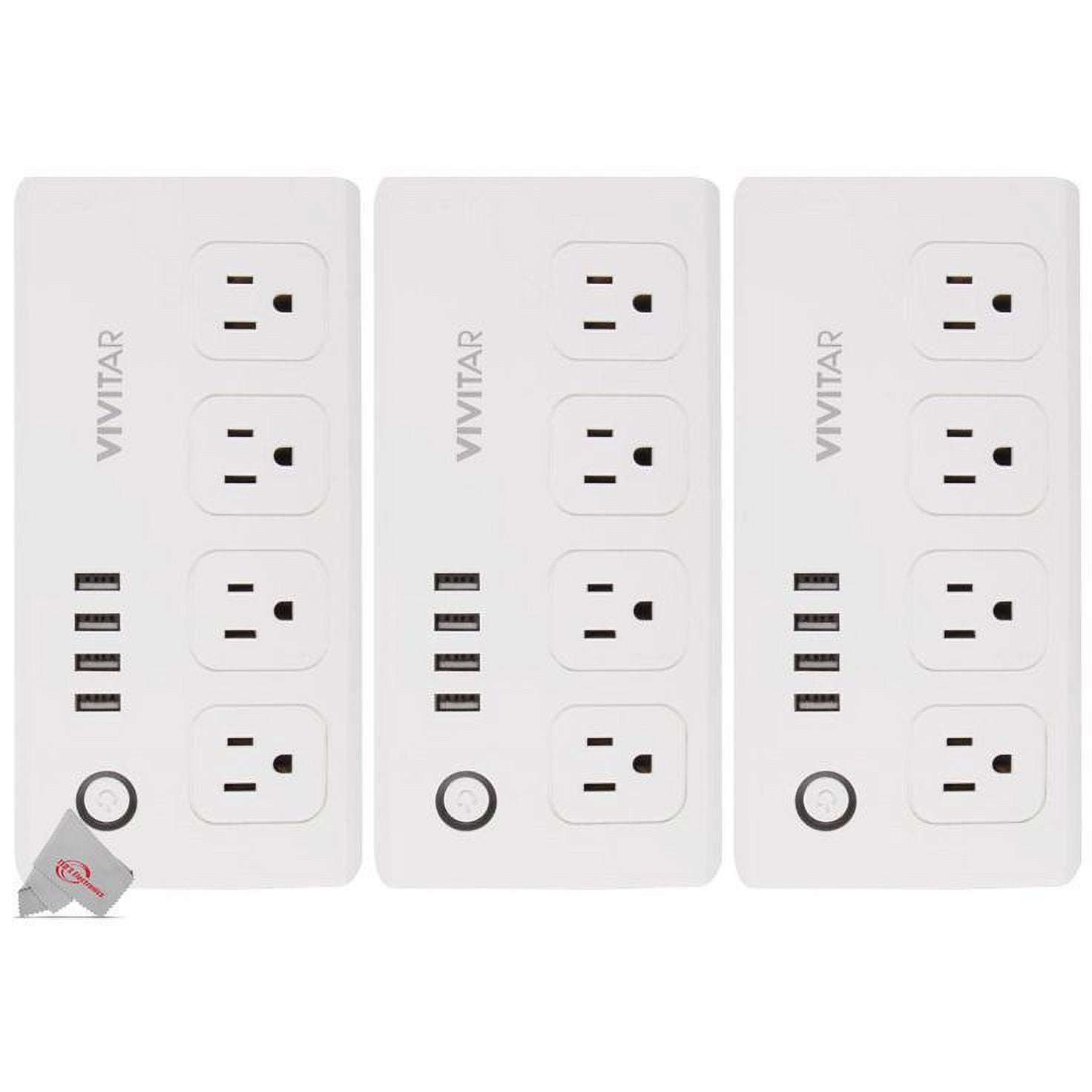 Wyze Plug, 2.4GHz WiFi Smart Plug, Compatible with Alexa, Google Assistant,  IFTTT, No Hub Required, Four-Pack, White 