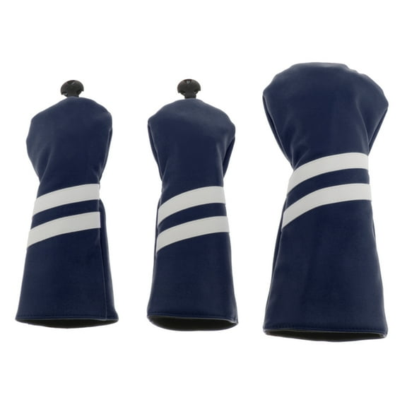 3x Waterproof Wood Head Cover Protector Golf Fairway Driver Headcover Guard Gear Royal Blue