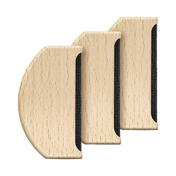 3x Wooden Cashmere Comb Remove for Knits Gifts for Friends