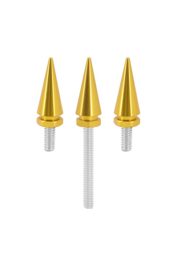 3x Yellow Fairing Windsreen Windshield Bolts Spikes Fit For Harley FLH 2014 Up