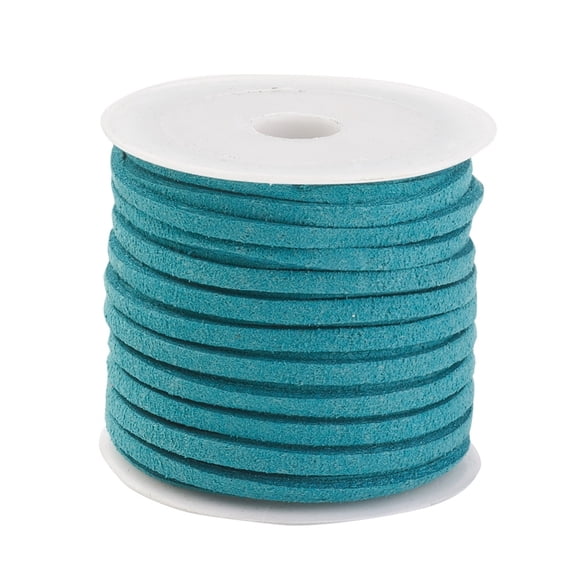 3x1.5mm Teal Flat Suede Cord Suede Lace 5.46 yards(5m)/roll