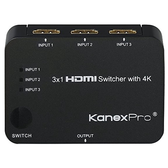 KanexPro 3x1 HDMI Switcher with 4K Support SWHD3X14K