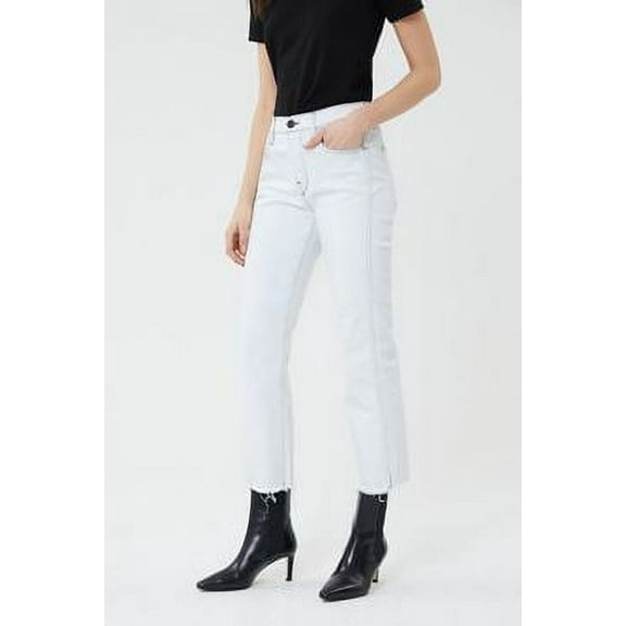 3x1 Women's ADELIA Austin High-Rise Straight-Leg Cropped Jeans, 32