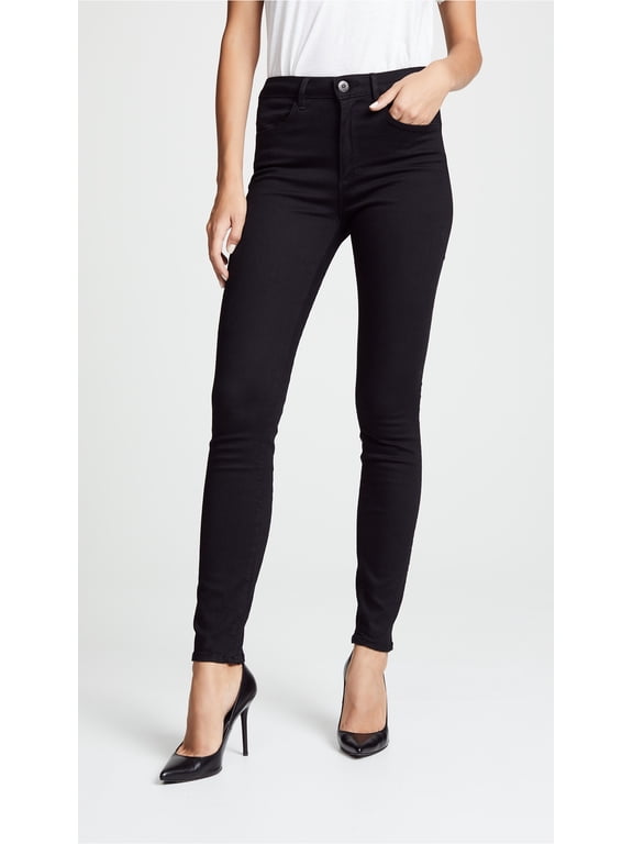 Women's BLACK No.1 W3 Channel Seam High Rise Skinny Stretch Jeans, 23