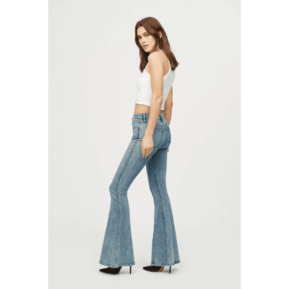 3x1 Women's CLOUD Mimi Cuttrell Maxime High Rise Bell Bottom Flare Jean 23