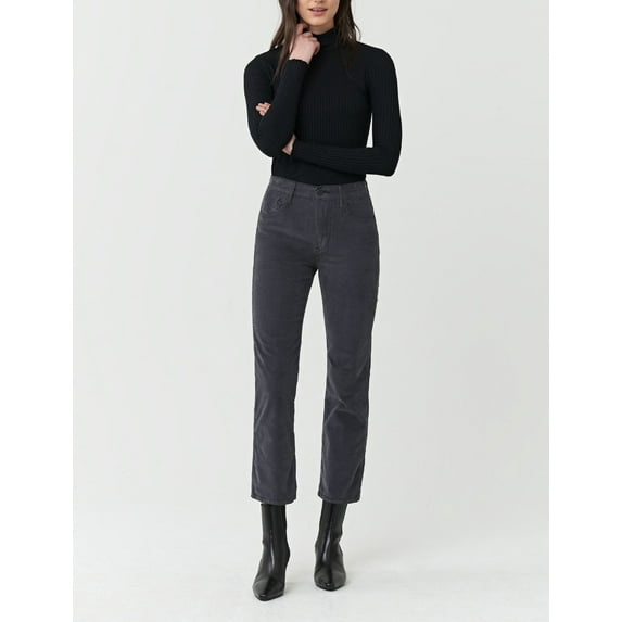 3x1 Women's FOSSIL Austin Crop High-Rise Straight-Leg Corduroy Jeans, 23
