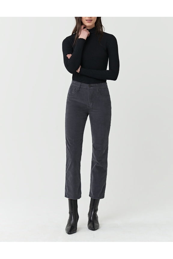 Women's FOSSIL Austin Crop High-Rise Straight-Leg Corduroy Jeans, 23