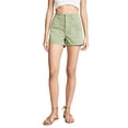 thumbnail image 1 of 3x1 Women's LIGHT MOSS Simone High Rise Moto Shorts 30, 1 of 6