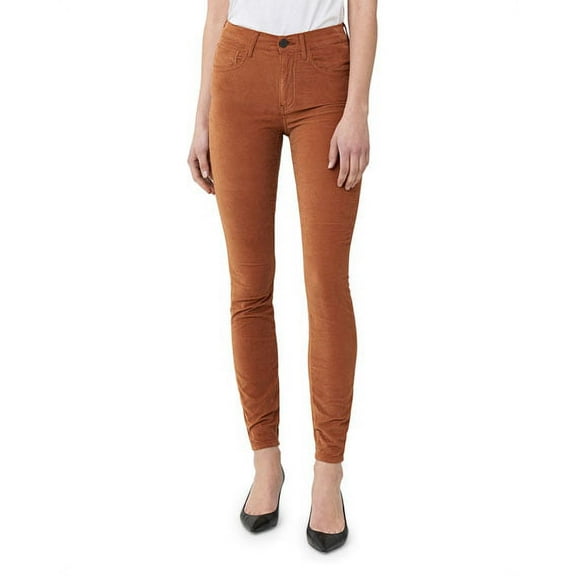 3x1 Women's RUSSET Kaia High Rise Straight Skinny Ankle Velvet Jeans 23