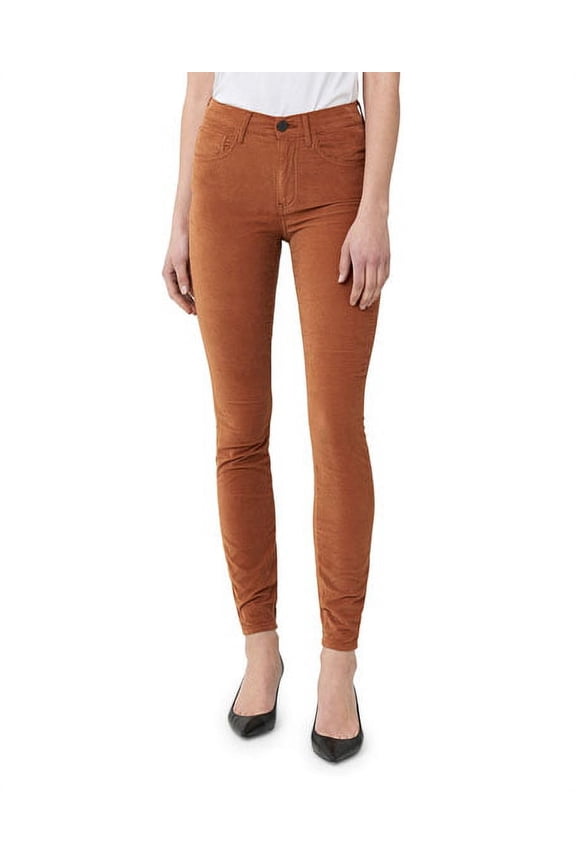 Women's RUSSET Kaia High Rise Straight Skinny Ankle Velvet Jeans 25