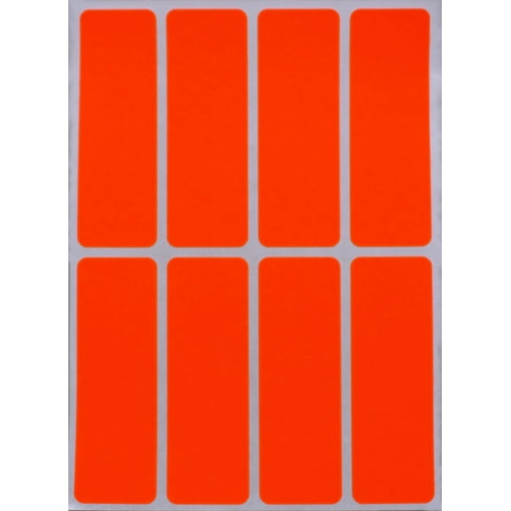 3x1 inch (75mm x 25mm) Rectangle Sticker Organizing Labels  Self-Adhesive Label Tags to Write On Surface, 200-Pack (Neon Red) by Royal Green