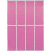 3x1 inch Rectangular Color Coding Labels (75mm x 25mm) Pastel Pink Blank Stickers Labels 864 - Pack by Royal Green