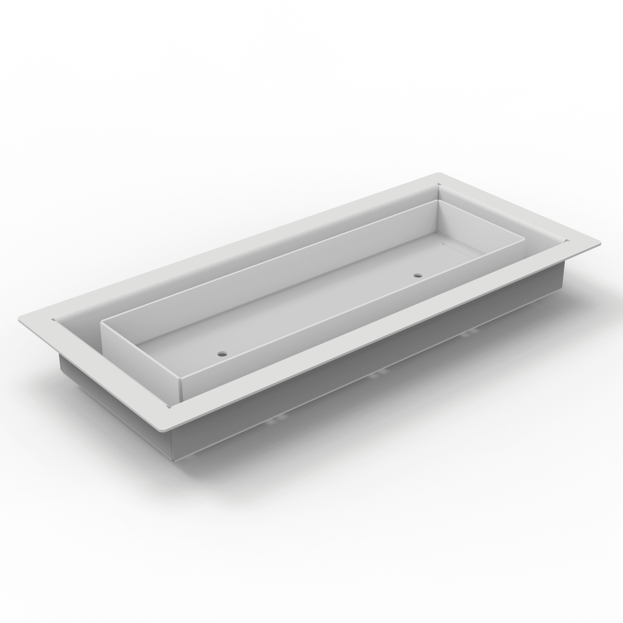 3x10-Classic, Floor-Matching Heavy-Duty Metal Vent Cover, Floor Register, White, Made in Canada