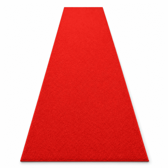 3x10 Ft Red Carpet Runner For Events Aisle Rug With Non-srubber Flat Lay Roll Indoor Outdoor Walkway Wedding Ceremony Party Entrance St& Prom