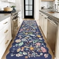 thumbnail image 1 of 3x10 Long Hallway Runner Rug: Washable Wide 10ft Floral Low-pile Carpet For Entryway Kitchen Non Slip Soft Living Room Bedroom Floor Mat Cute Area Rugs Farmhouse Home Decor(3x10/purple), 1 of 8
