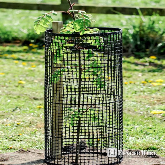 3x15ft Plastic Mesh Garden Netting - Black  Resistant Animal Barrier for Rabbits Deer Pets