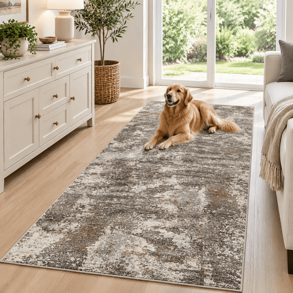 3x16 Ft Non-slip Hallway Runner Rug Washable Rubbered Large Carpet For ...