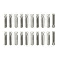 thumbnail image 1 of 3x16mm 304 Stainless Steel Dowel Pins, 20 Pack Knurled Head Flat End Dowel Pin, 1 of 6