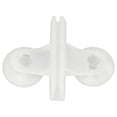 thumbnail image 1 of 3x2.1 Inch PVC Aquarium Suction Cup Divider Clips, Fish Tank Isolation Mesh Board Fixing Brackets, Durable Glass Holding Clamps for Aquatic Breeding Partition and Fish Tank Decor Setup,1 Pc,White, 1 of 6